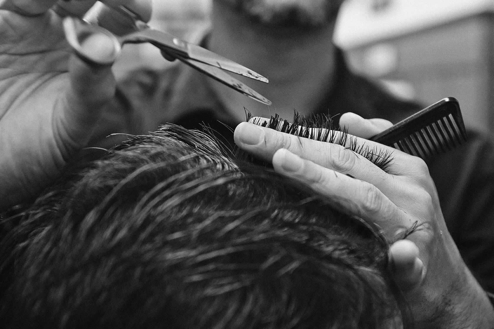 coupe de cheveux en cours par ted's barber à saint laurent